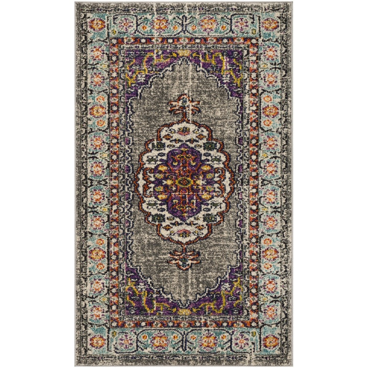 SAFAVIEH Monaco Collection MNC246L Violet/Light Blue Rug Image 8