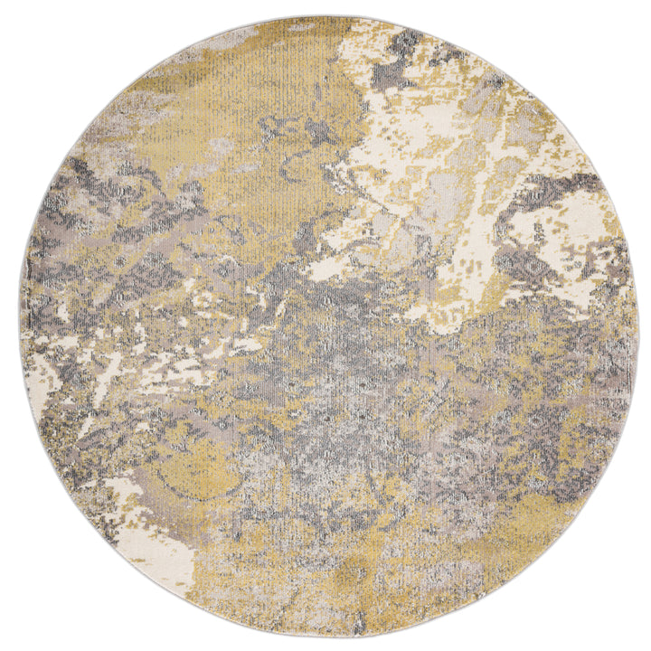 SAFAVIEH Monaco Collection MNC219S Ivory / Grey Rug Image 4