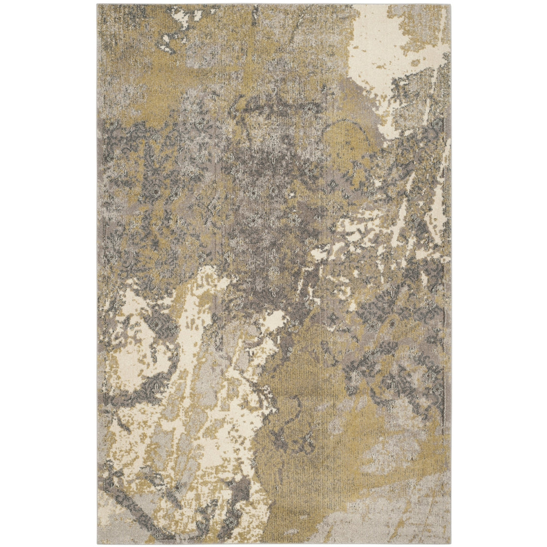 SAFAVIEH Monaco Collection MNC219S Ivory / Grey Rug Image 10