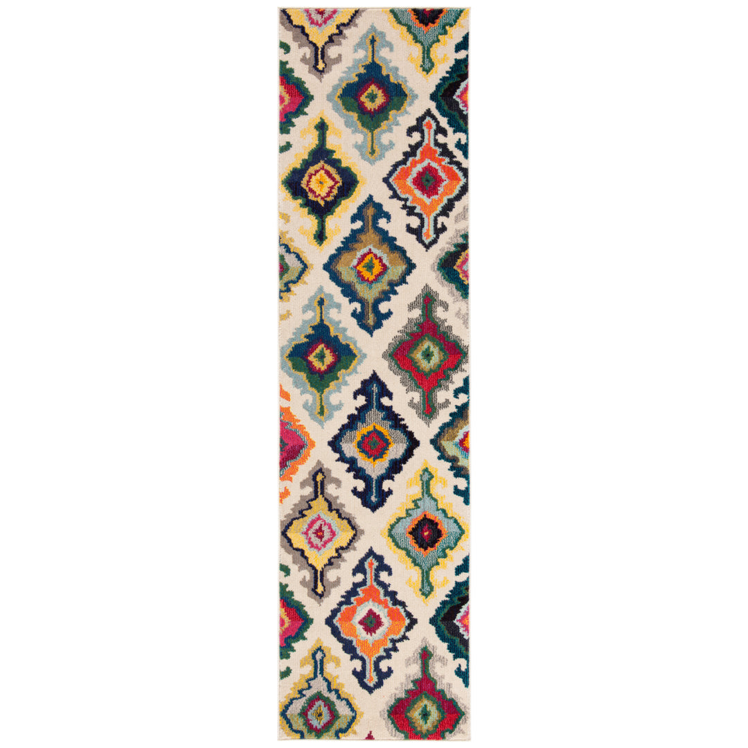 SAFAVIEH Monaco Collection MNC239A Ivory / Multi Rug Image 4