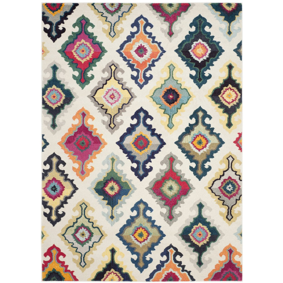 SAFAVIEH Monaco Collection MNC239A Ivory / Multi Rug Image 1