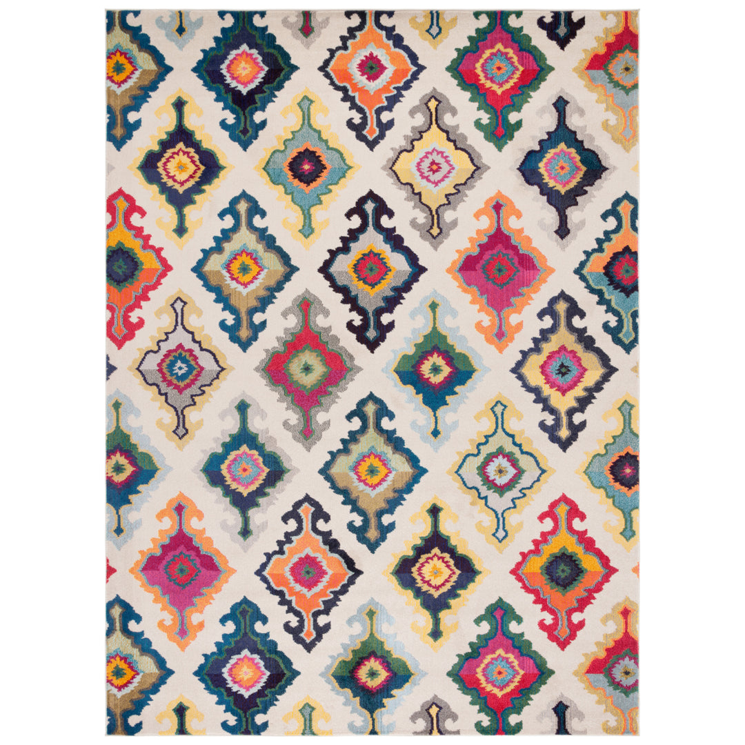 SAFAVIEH Monaco Collection MNC239A Ivory / Multi Rug Image 9