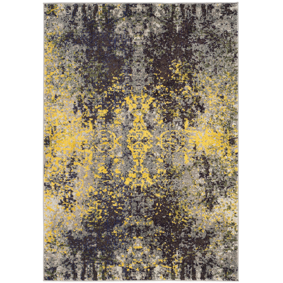 SAFAVIEH Monaco Collection MNC223G Grey / Multi Rug Image 9