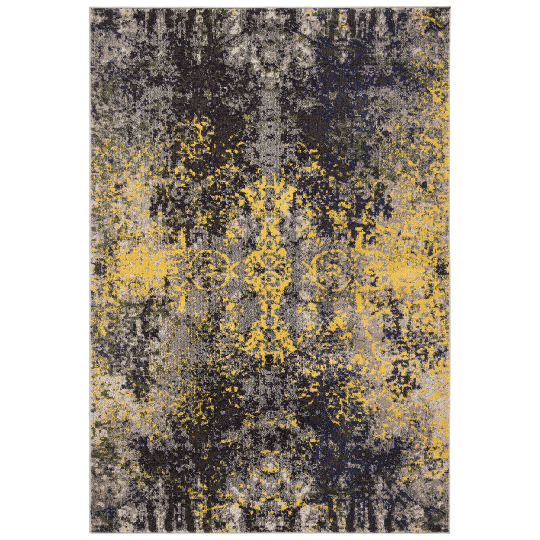 SAFAVIEH Monaco Collection MNC223G Grey / Multi Rug Image 10