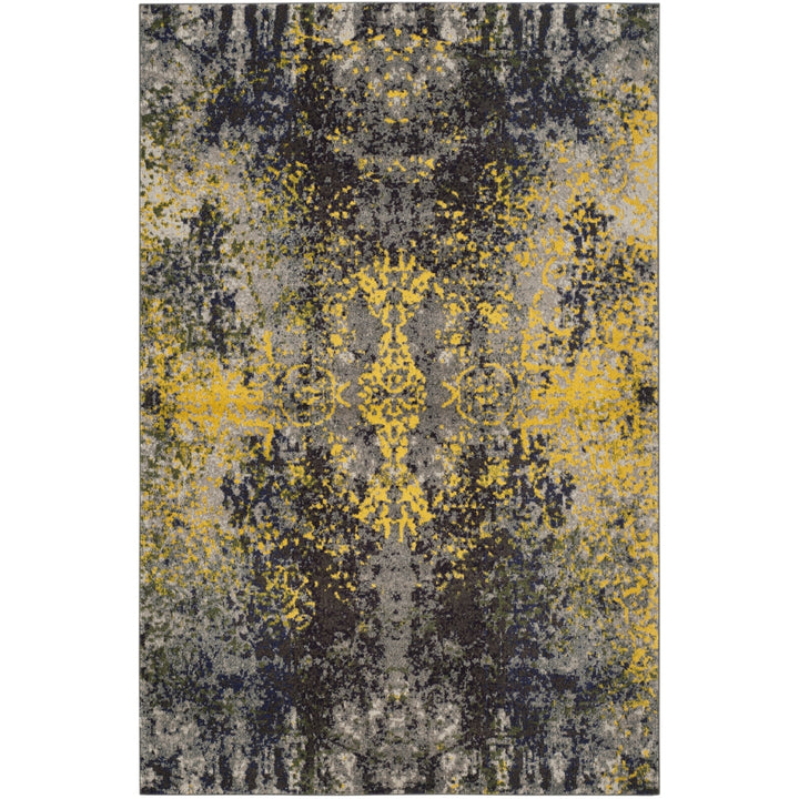 SAFAVIEH Monaco Collection MNC223G Grey / Multi Rug Image 11