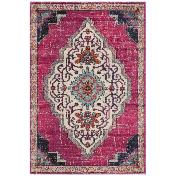 SAFAVIEH Monaco Collection MNC254D Pink / Multi Rug Image 1