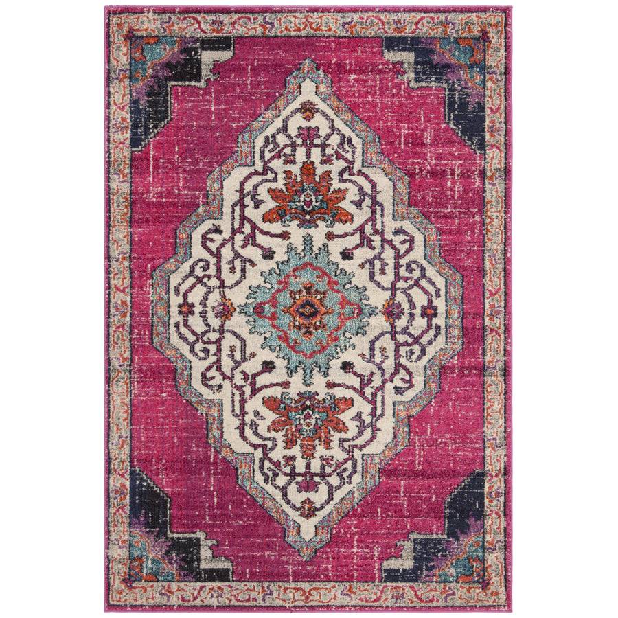 SAFAVIEH Monaco Collection MNC254D Pink / Multi Rug Image 1