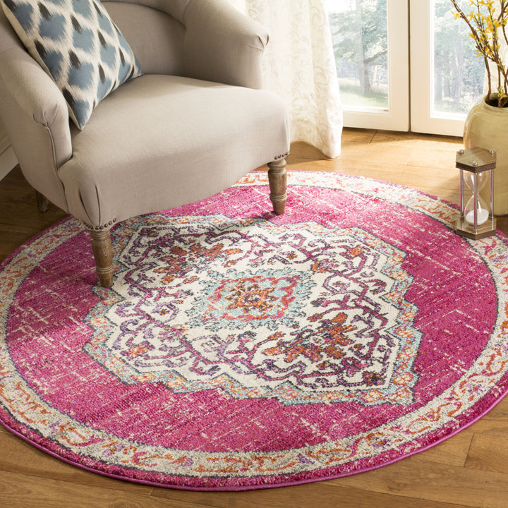 SAFAVIEH Monaco Collection MNC254D Pink / Multi Rug Image 2