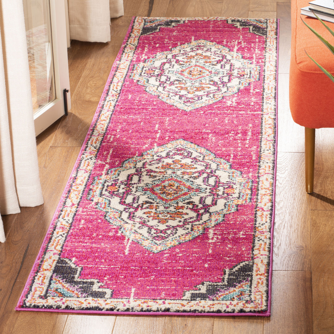 SAFAVIEH Monaco Collection MNC254D Pink / Multi Rug Image 3