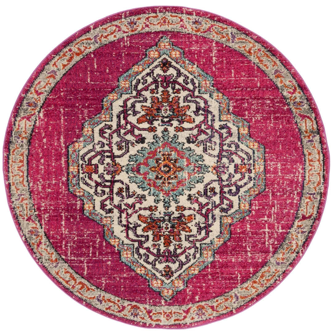 SAFAVIEH Monaco Collection MNC254D Pink / Multi Rug Image 4