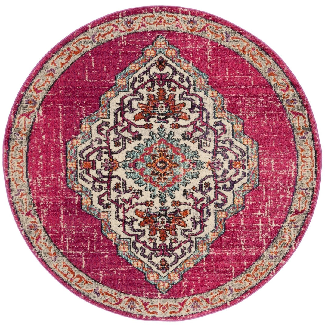 SAFAVIEH Monaco Collection MNC254D Pink / Multi Rug Image 1