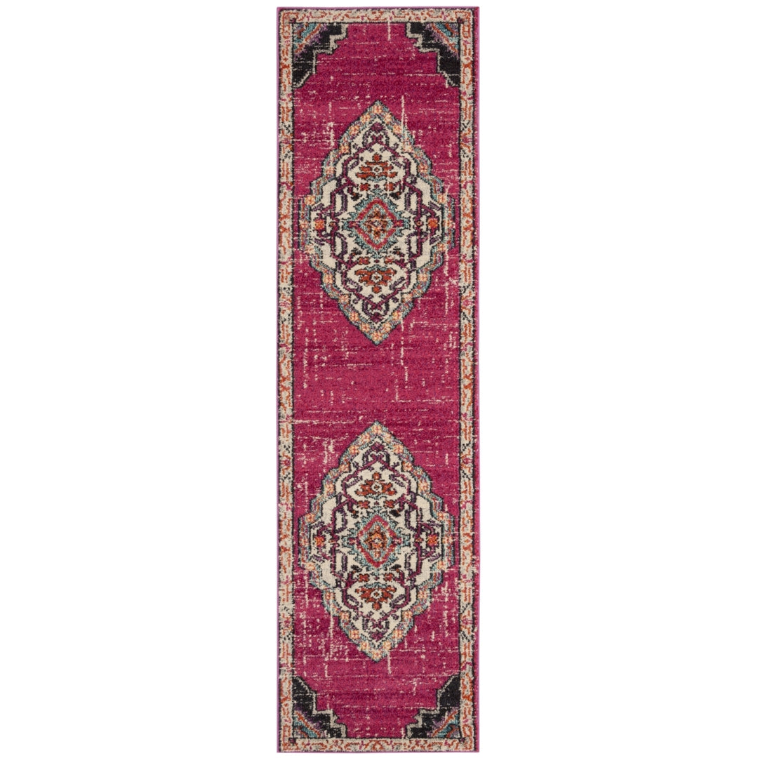 SAFAVIEH Monaco Collection MNC254D Pink / Multi Rug Image 5