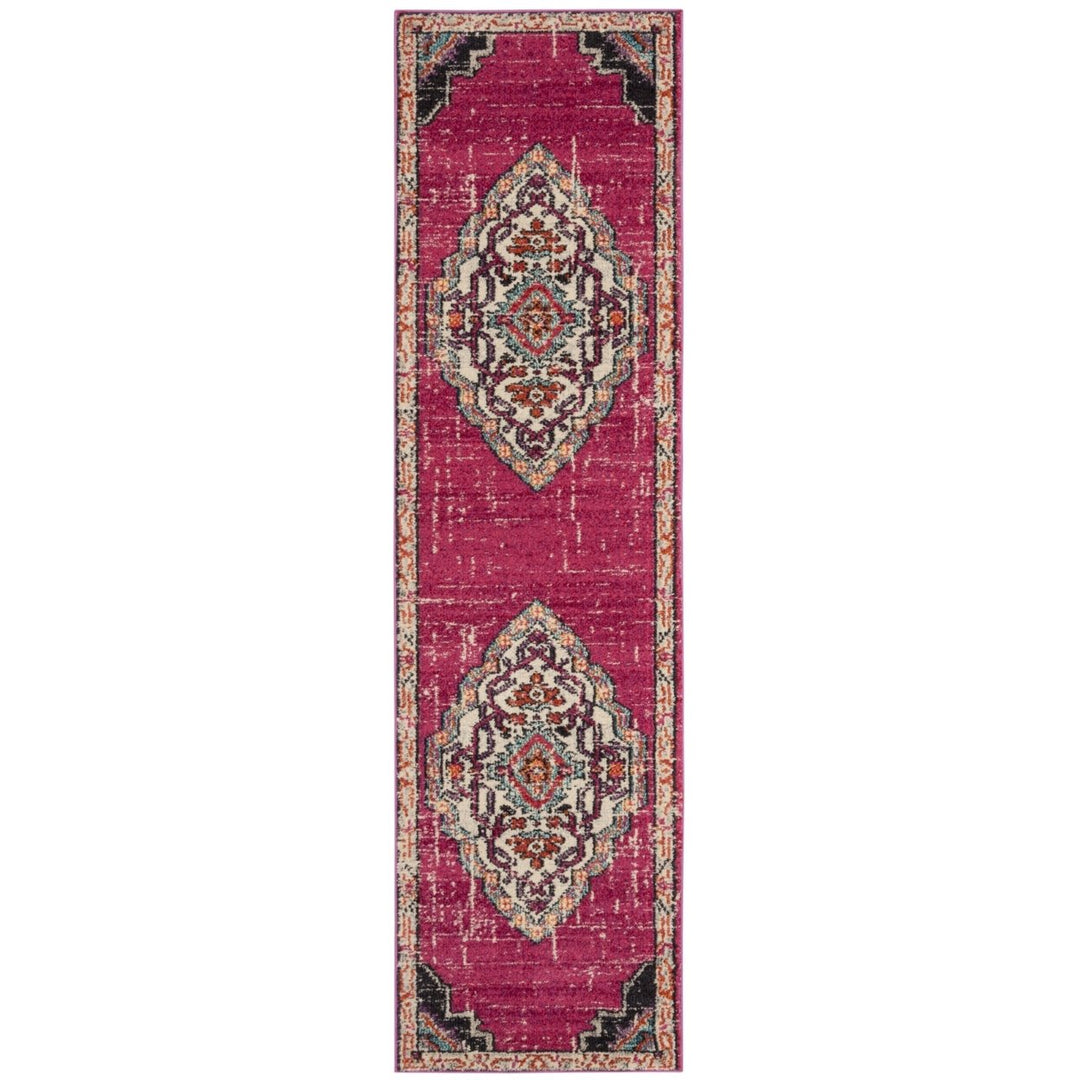 SAFAVIEH Monaco Collection MNC254D Pink / Multi Rug Image 1