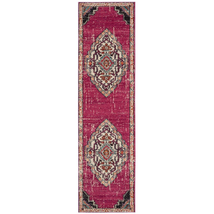 SAFAVIEH Monaco Collection MNC254D Pink / Multi Rug Image 1