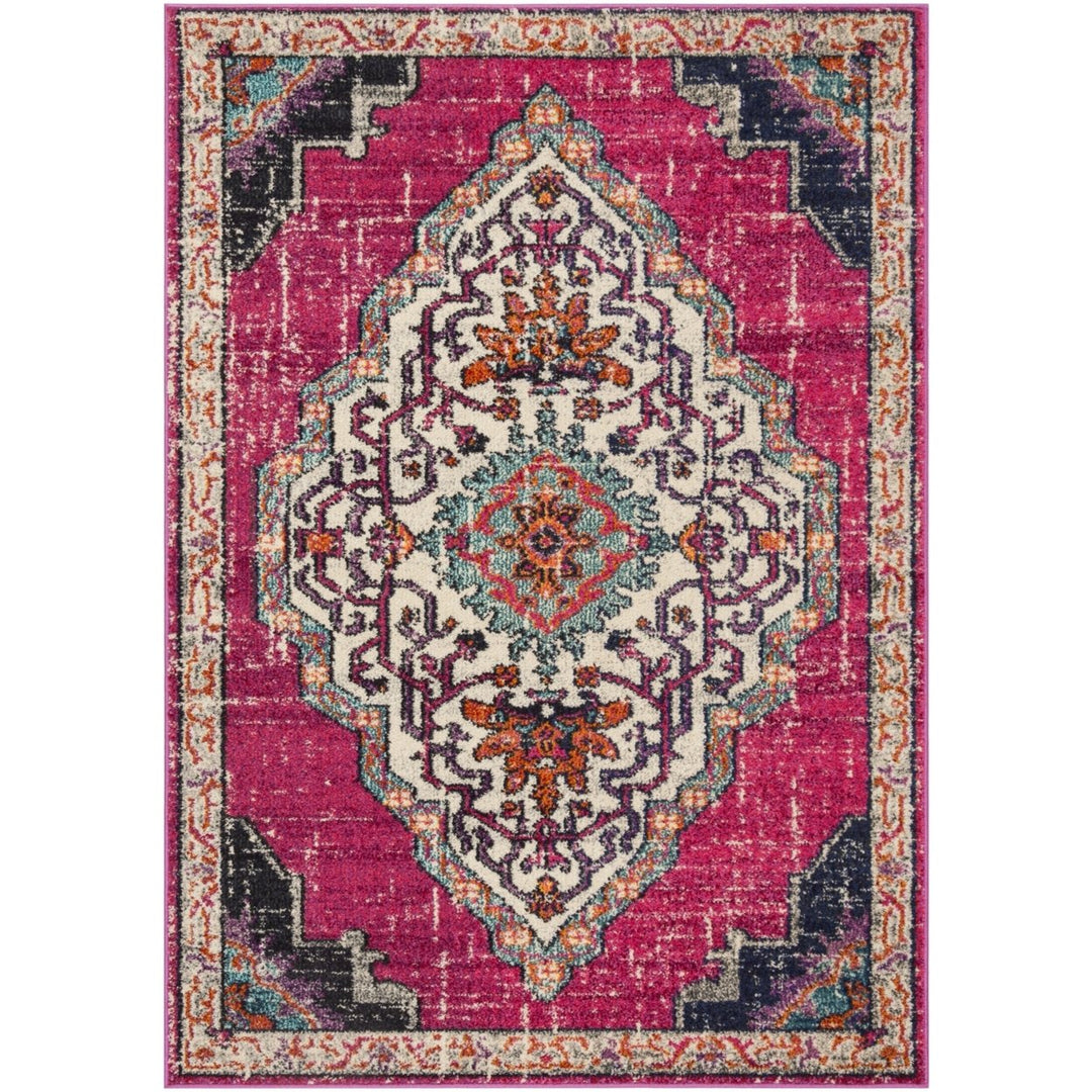 SAFAVIEH Monaco Collection MNC254D Pink / Multi Rug Image 1