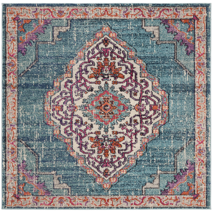 SAFAVIEH Monaco Collection MNC254J Blue / Multi Rug Image 6