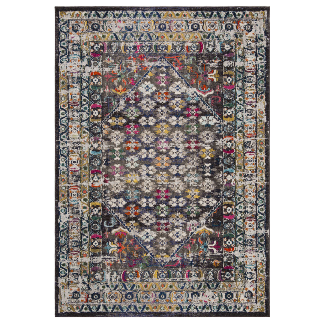 SAFAVIEH Monaco Collection MNC255T Brown / Grey Rug Image 1