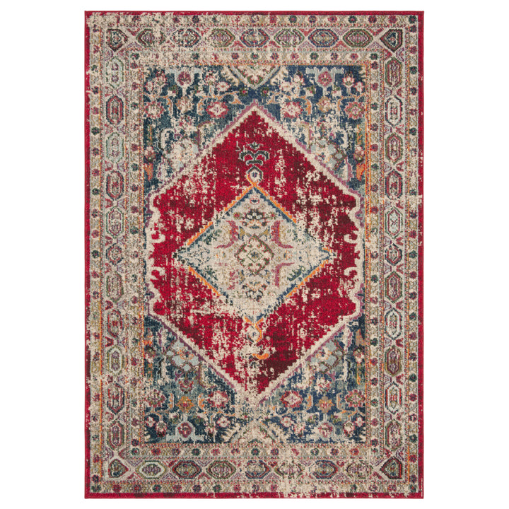 SAFAVIEH Monaco Collection MNC257A Ivory / Red Rug Image 1