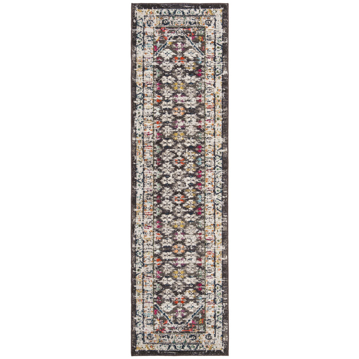 SAFAVIEH Monaco Collection MNC255T Brown / Grey Rug Image 5