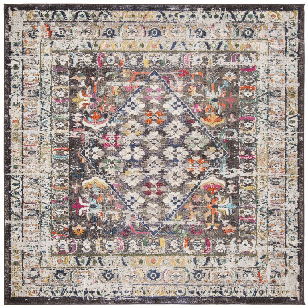 SAFAVIEH Monaco Collection MNC255T Brown / Grey Rug Image 1