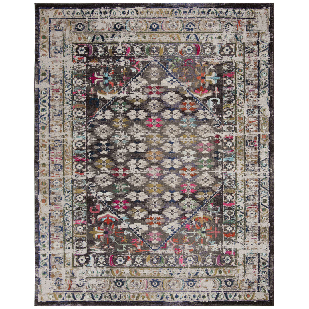 SAFAVIEH Monaco Collection MNC255T Brown / Grey Rug Image 9