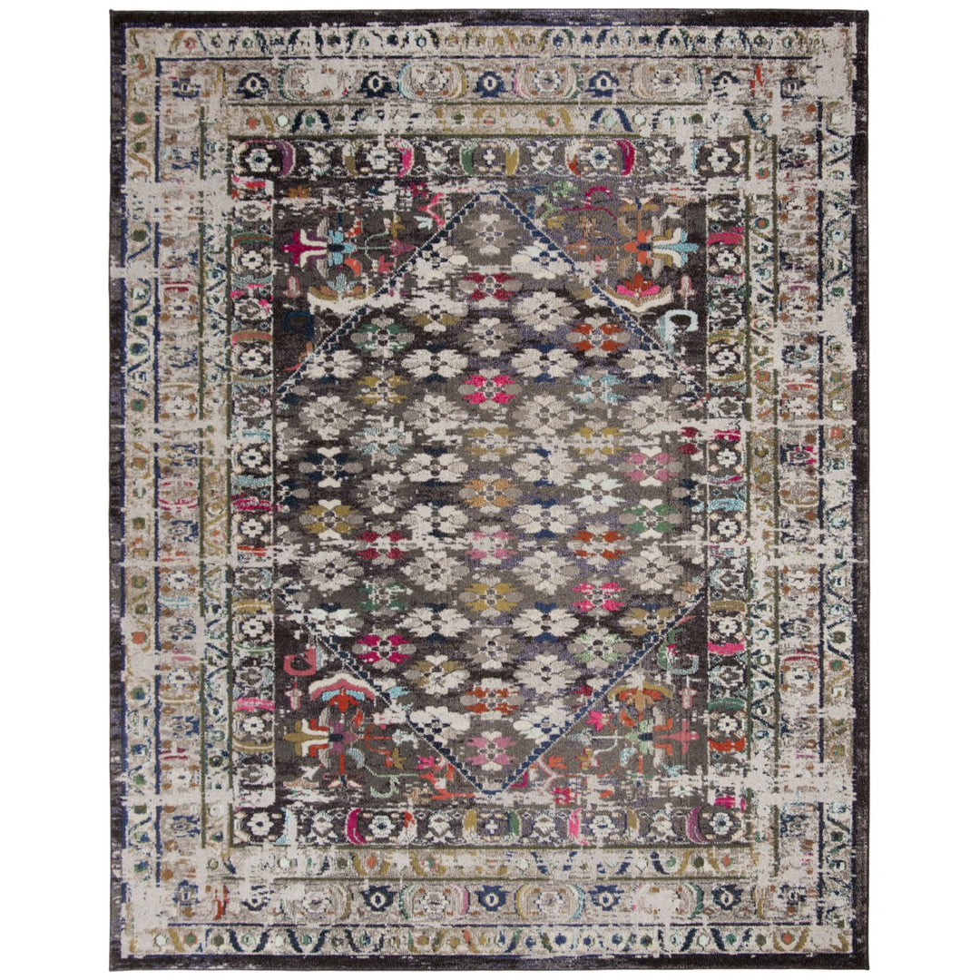 SAFAVIEH Monaco Collection MNC255T Brown / Grey Rug Image 1