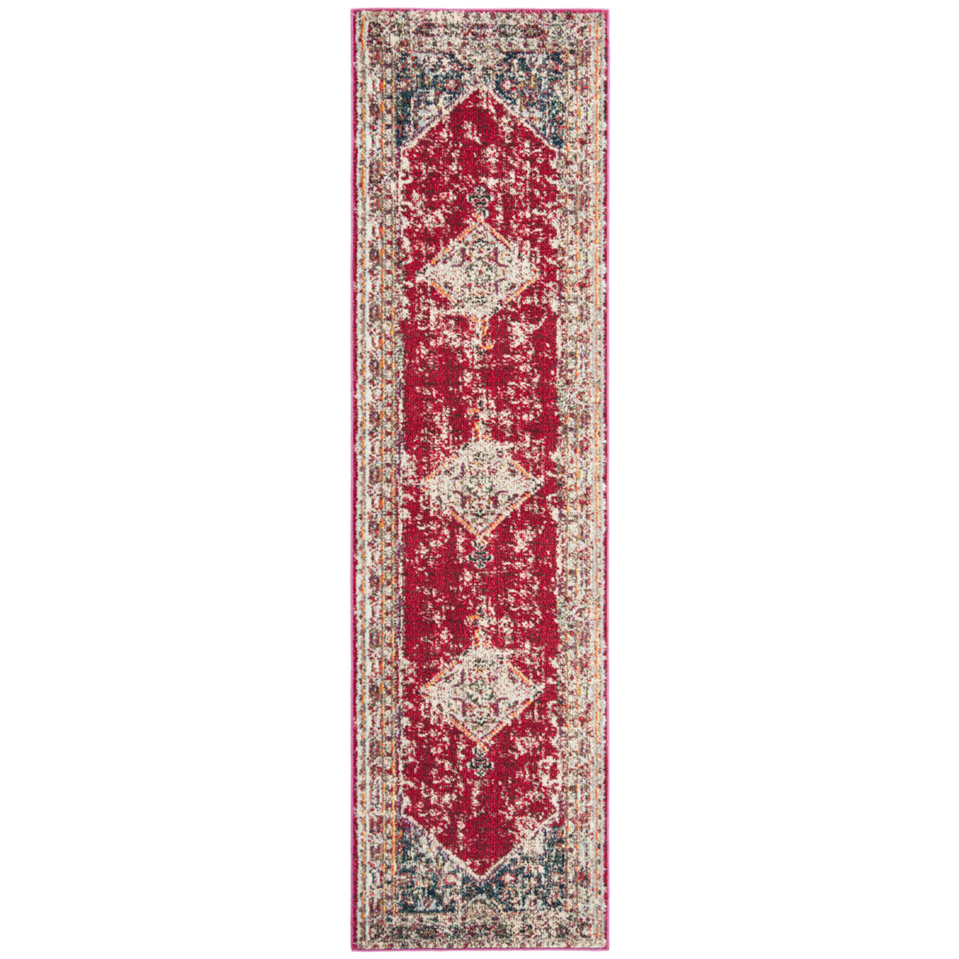 SAFAVIEH Monaco Collection MNC257A Ivory / Red Rug Image 5