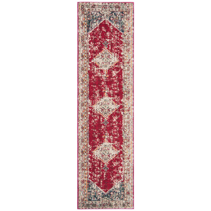 SAFAVIEH Monaco Collection MNC257A Ivory / Red Rug Image 1