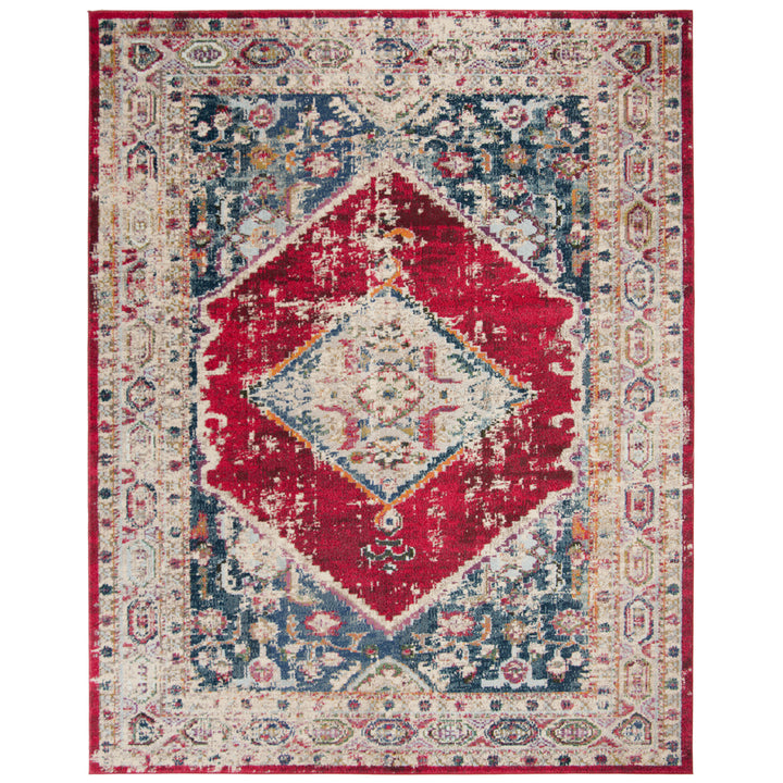 SAFAVIEH Monaco Collection MNC257A Ivory / Red Rug Image 9