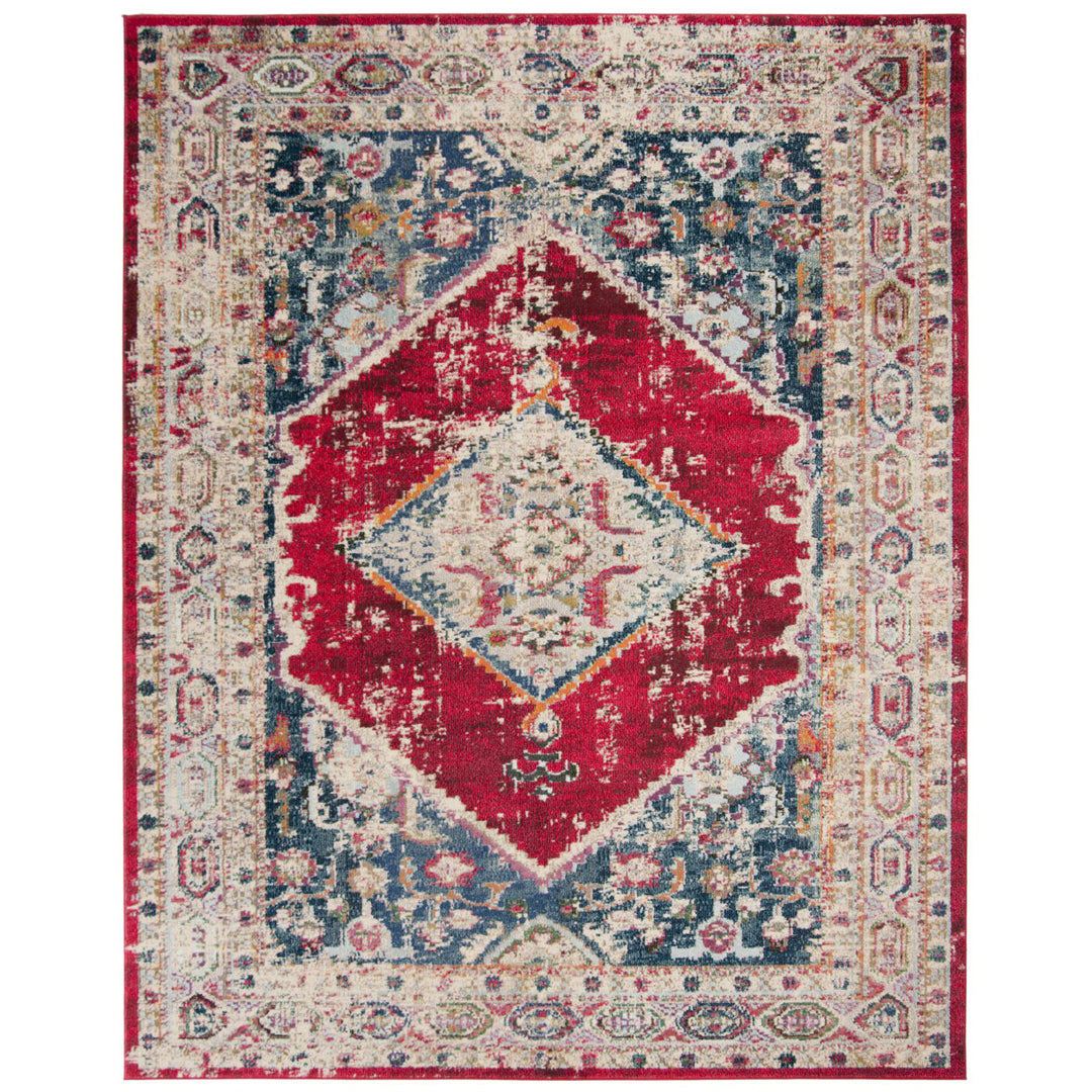 SAFAVIEH Monaco Collection MNC257A Ivory / Red Rug Image 1