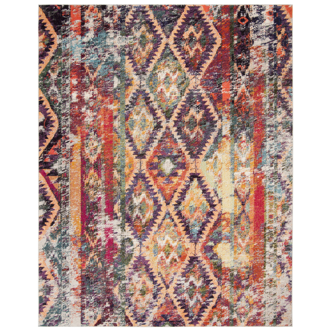 SAFAVIEH Monaco Collection MNC264V Purple / Orange Rug Image 10