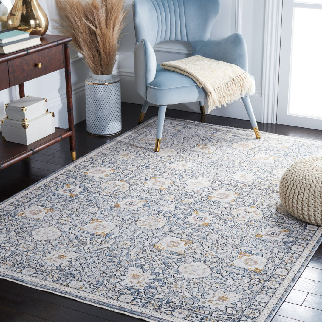 SAFAVIEH Moondust Collection MND650A Ivory / Grey Rug Image 1