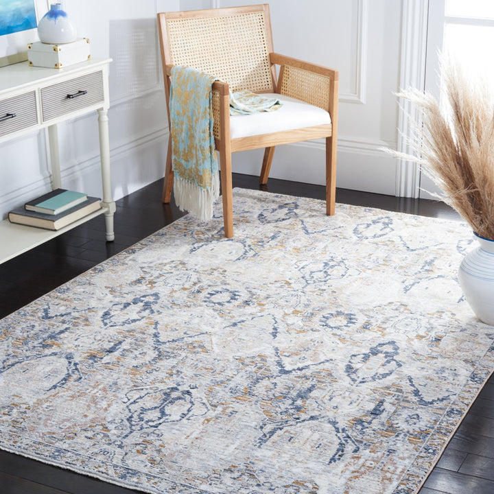 SAFAVIEH Moondust Collection MND654F Grey / Blue Rug Image 1