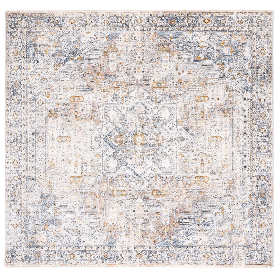 SAFAVIEH Moondust Collection MND652A Ivory / Blue Rug Image 1