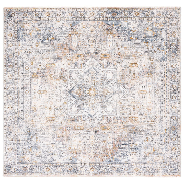 SAFAVIEH Moondust Collection MND652A Ivory / Blue Rug Image 1