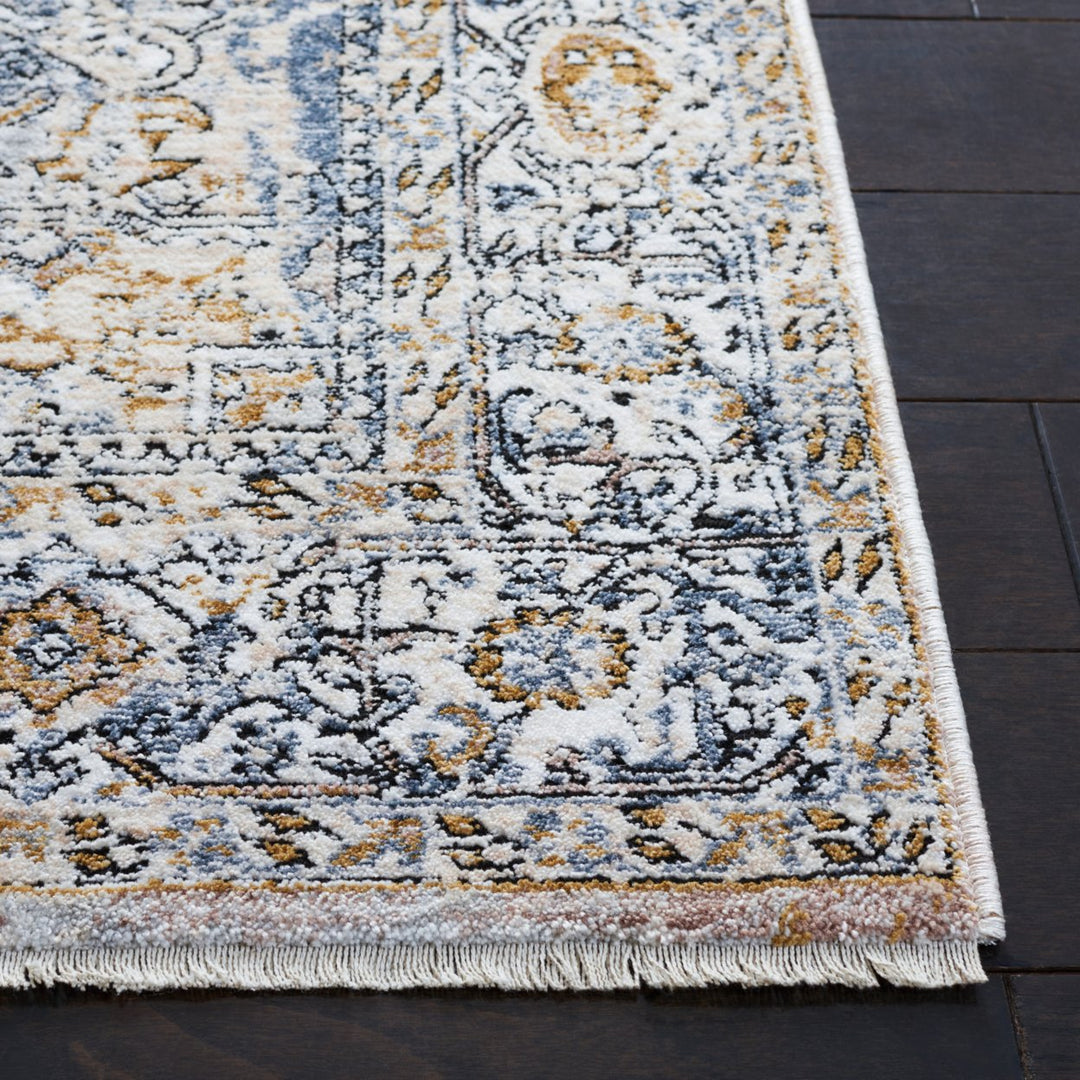 SAFAVIEH Moondust Collection MND652A Ivory / Blue Rug Image 7