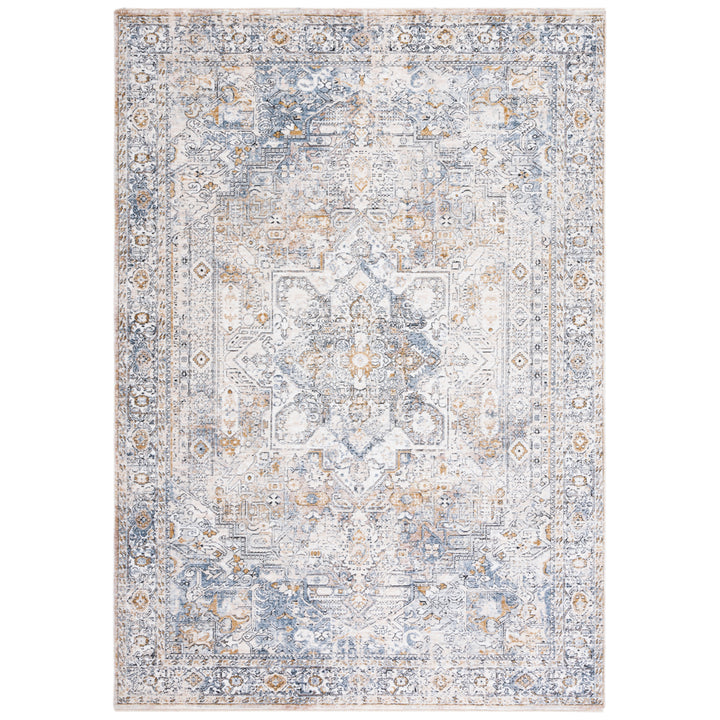 SAFAVIEH Moondust Collection MND652A Ivory / Blue Rug Image 10