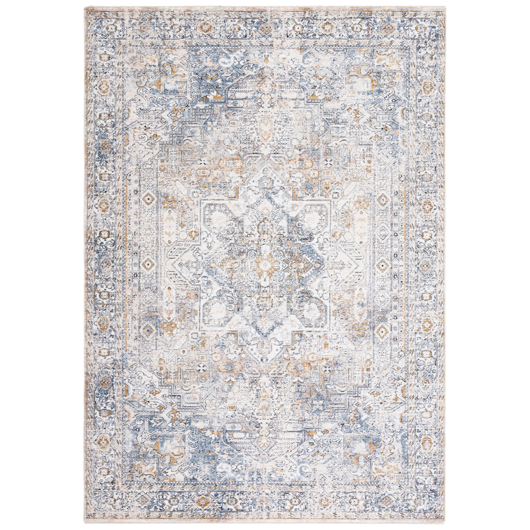 SAFAVIEH Moondust Collection MND652A Ivory / Blue Rug Image 1