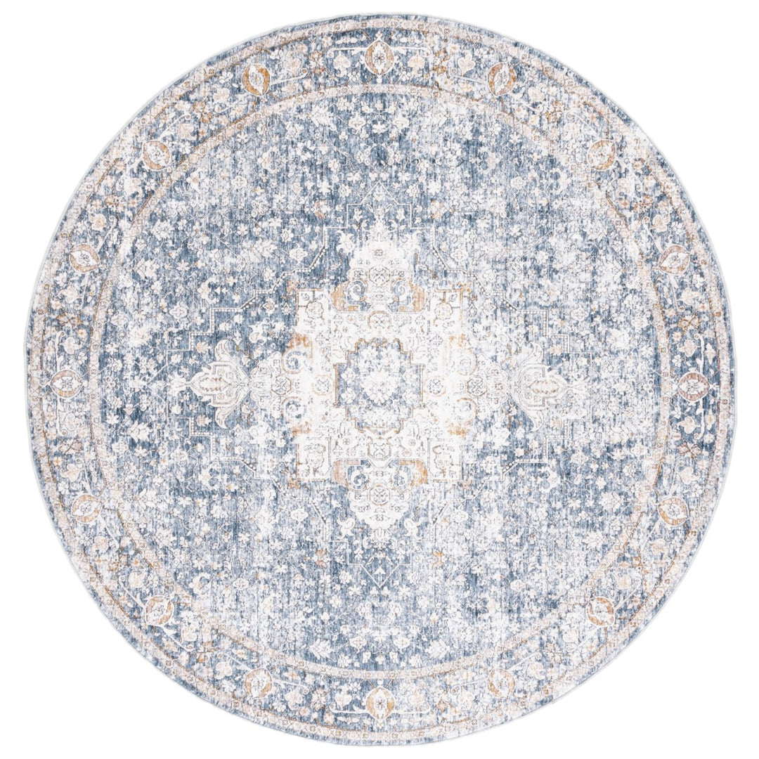 SAFAVIEH Moondust Collection MND662A Ivory / Blue Rug Image 1