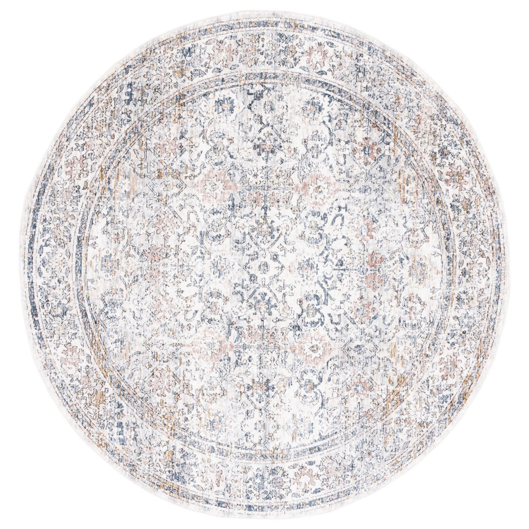 SAFAVIEH Moondust Collection MND664A Ivory / Blue Rug Image 4