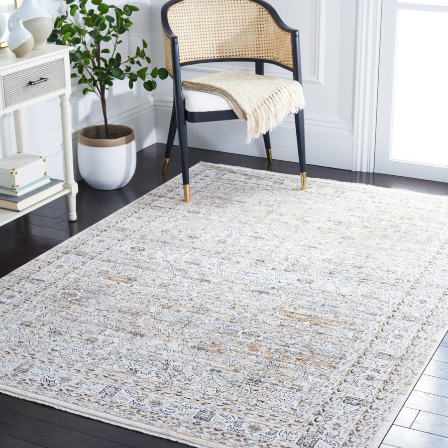 SAFAVIEH Moondust Collection MND660A Ivory / Grey Rug Image 1