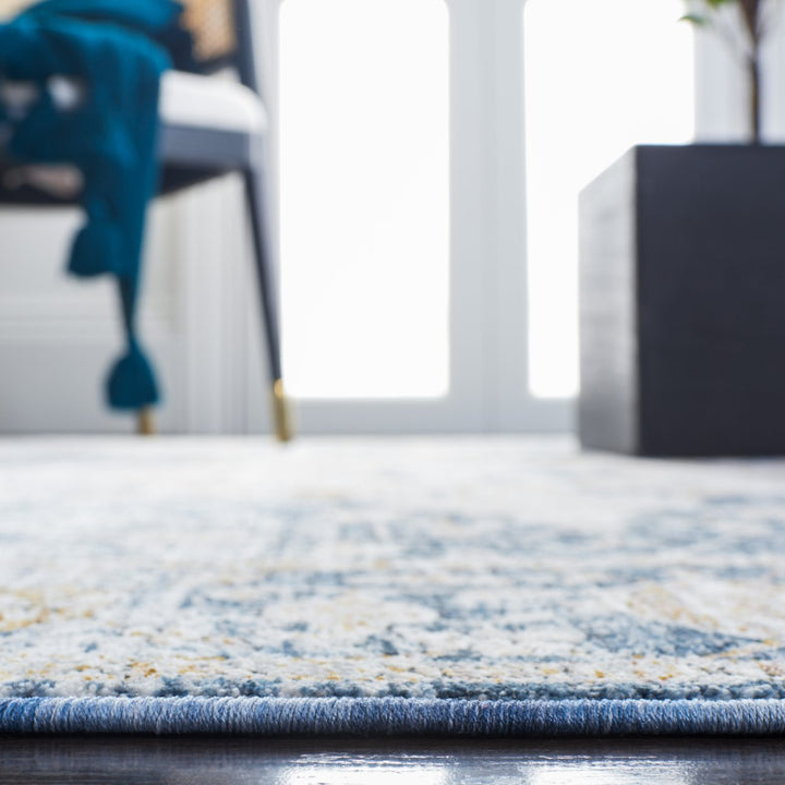 SAFAVIEH Moondust Collection MND662A Ivory / Blue Rug Image 8