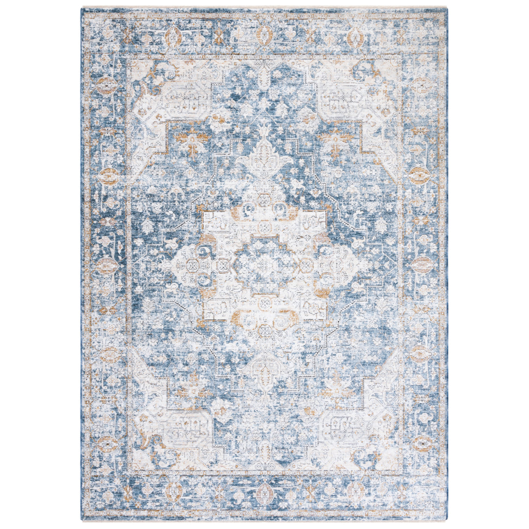 SAFAVIEH Moondust Collection MND662A Ivory / Blue Rug Image 10