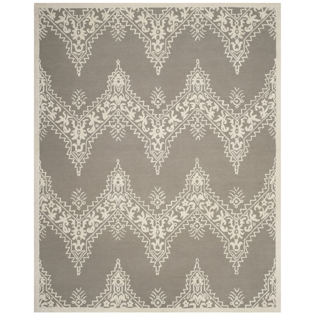 SAFAVIEH Manchester MNH523A Grey / Ivory Rug Image 5