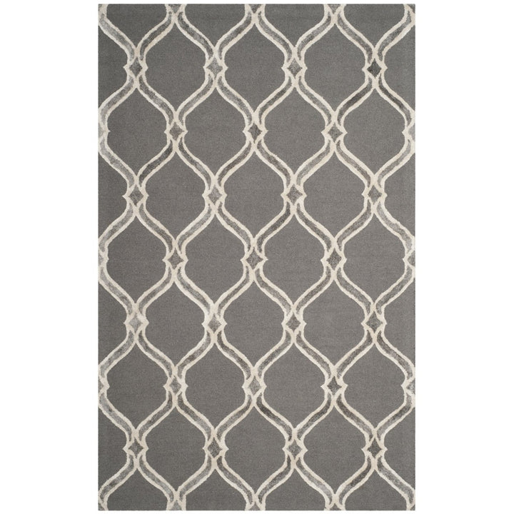 SAFAVIEH Manchester MNH540A Dark Grey / Ivory Rug Image 1