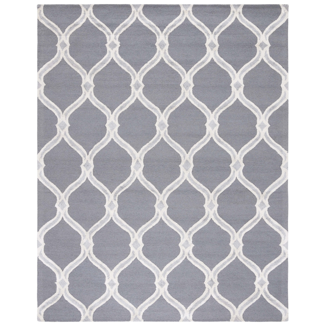 SAFAVIEH Manchester MNH540A Dark Grey / Ivory Rug Image 5