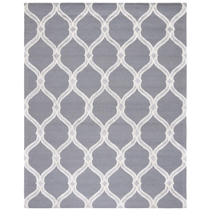 SAFAVIEH Manchester MNH540A Dark Grey / Ivory Rug Image 5