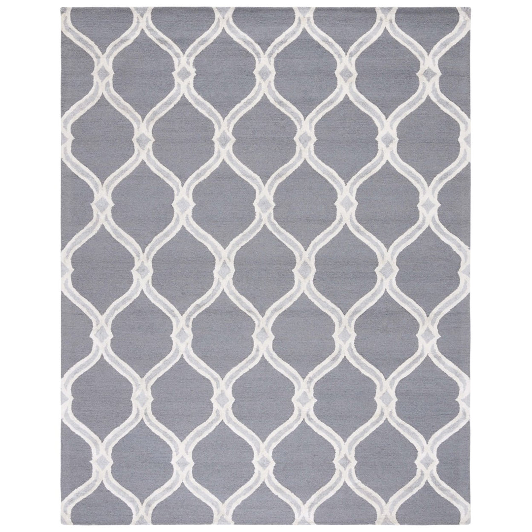 SAFAVIEH Manchester MNH540A Dark Grey / Ivory Rug Image 1