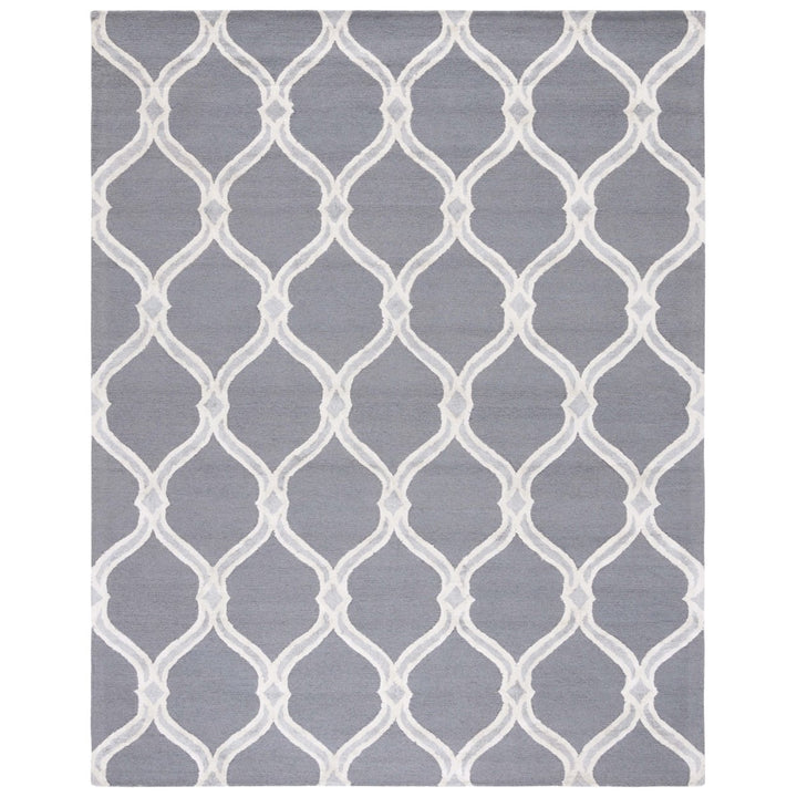 SAFAVIEH Manchester MNH540A Dark Grey / Ivory Rug Image 1