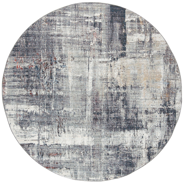 SAFAVIEH Monray Collection MNY615C Charcoal / Ivory Rug Image 4